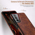 LOHASIC Case for Galaxy S21 5G, Premium Leather Rugged Bumper, Shockproof Full Body Cover for Men, Women - Brown