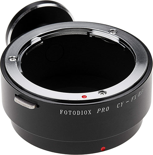 Fotodiox Pro Lens Mount Adapter, Contax/Yashica Lens to Fujifilm X Camera Body, Compatible with X-Pro1, X-E1