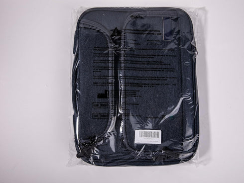 MoKo 9-11 Inch Tablet Sleeve Bag, Waterproof Polyester Bag with Double Pockets, Fits iPad Air 5/4, Indigo