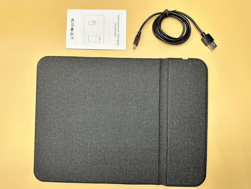Mouse Pad with Wireless Charger - Qi Certified 15W Fast Charging Pad for Samsung iPhone & All QI Enable Devices
