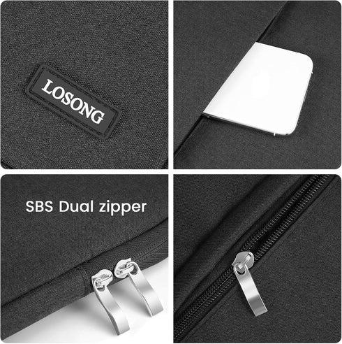 Losong 15.6 Inch, 16.1/15.6 Size-15.3"x9.8" Portable Monitor Case Protective Carrying Sleeve for Most in Monitors