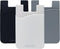 USA Merchant Redesigned Card Holder - Silicone Stick on Cell Phone Wallet for Credit Card ID - Black, White, Grey