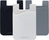 USA Merchant Redesigned Card Holder - Silicone Stick on Cell Phone Wallet for Credit Card ID - Black, White, Grey