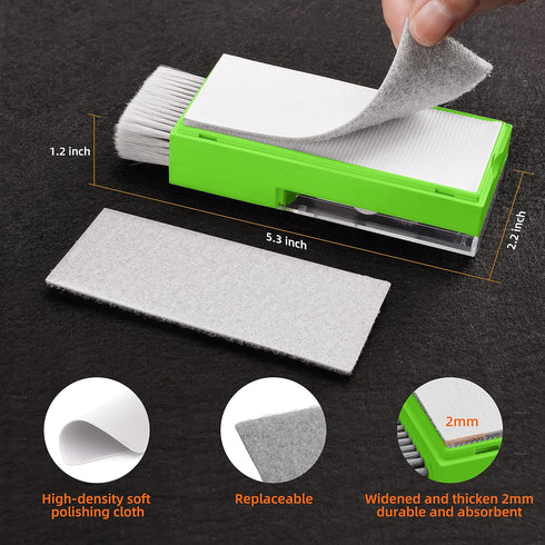 Laptop Screen Keyboard Cleaner Kit, Electronics Cleaning Tool for MacBook, iPad, iPhone, Light Green Brush