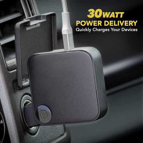 Scosche HCPDC30 PowerVolt 2 in 1 30W Home and Car Charger, Compatible with USB-C Devices