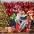 Irenare Christmas Banner Backdrop, Merry Christmas Banner for Indoor Holiday Party Photo Booth Decor, 72.8 X 43.3 Inch