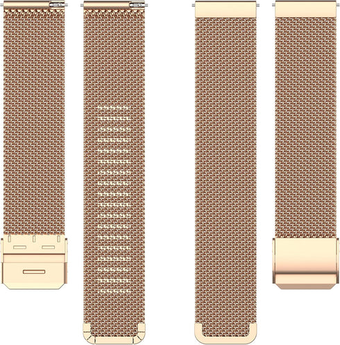 Adjustable Band Compatible with Lyaarka Watch, Metal Mesh Stainless Steel Wristbands Replacement Bands for Smartwatch