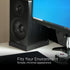 Fluance High Density Acoustic Foam Isolation Pads for Bookshelf Speakers, 8.5" x 6.35", Vibration Damping - Pair