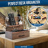 BARVA Wood Docking Station for Men, Gifts for Dad, Nightstand Organizer with Drawer, Charging Dock for Phone and Watch