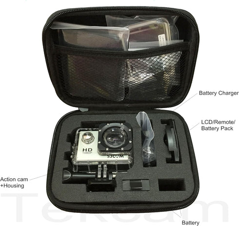 Carrying Case Protective Bag with Water Resistant EVA Compatible with GoPro Hero Models 12, 11, 9, 8, 7, 6, 5