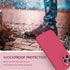 SURPHY Liquid Silicone Phone Case for iPhone 13 Pro with Screen Protector, Soft Microfiber Lining, 6.1 inch, Hibiscus