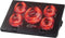Kootek Laptop Cooling Pad with 5 Quiet Fans - Height Adjustable Laptop Cooler for 12"-17" Gaming Laptop, Red