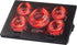 Kootek Laptop Cooling Pad with 5 Quiet Fans - Height Adjustable Laptop Cooler for 12"-17" Gaming Laptop, Red