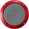 X AUTOHAUX 6.5 Inch Car Metal Audio Speaker Grill Cover Mesh Woofer Horn Guard Decorative Circle Grille Protector Red