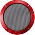 X AUTOHAUX 6.5 Inch Car Metal Audio Speaker Grill Cover Mesh Woofer Horn Guard Decorative Circle Grille Protector Red