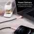 Cordinate 6 Ft Braided USB-C to Lightning Cable, Fast Charge, Compatible with iPhone 13/12/11, iPad Pro, AirPod Pro,