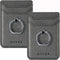 BIAJIYA RFID Blocking Card Holder for Back of Phone with Ring, Leather Stick on Wallet for iPhone/Android (Gun-Metal