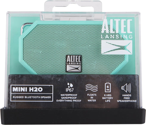 Altec Lansing Mini H2O - Wireless Bluetooth Waterproof Speaker, Floating, IP67, Portable with Strong Bass and Microphone
