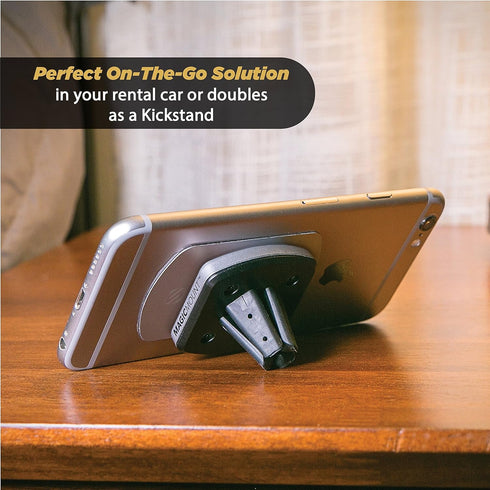 Scosche MPVA MagicMount Pro Vent Magnetic Phone Holder for Vehicles, Removable Phone Mount for Car, Kickstand for Table