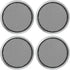 ACROPIX Universal 1.5" Round Car Speaker Grills Cover Mesh - Silver Tone Protector Case for Audio Speaker - Pack of 4