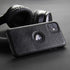 Retro Leather Case for iPhone 11 - Anti-Knock Back Cover, Soft TPU Business Shell (Black)