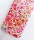 Qokey Cute Flower Case for iPhone 11, Shell Pattern Sparkle Crystal Translucent Soft Fit TPU Cover (Clear Pink Floral)