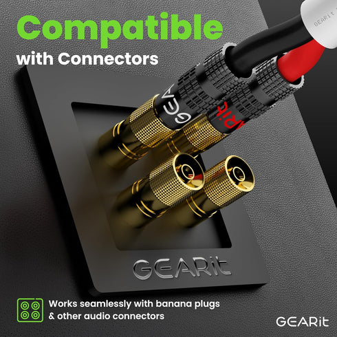 GearIT 12/2 Speaker Wire (20 Feet), 12AWG Gauge Fire Safety in Wall Rated Audio Speaker Wire Cable