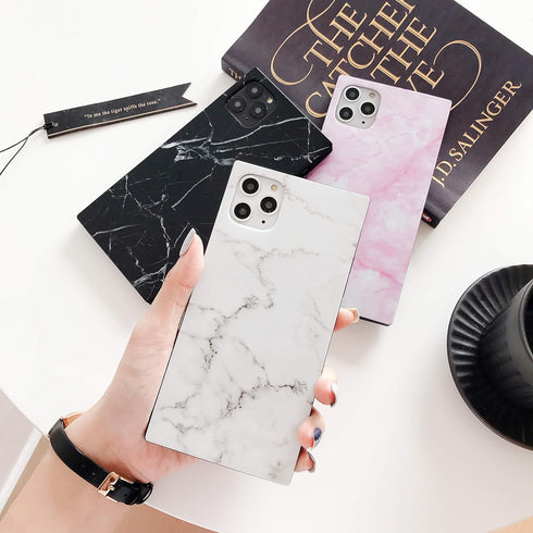 Cocomii Rectangle Case Compatible with iPhone 11 Pro Max, Natural Marble Pattern, Glossy Protective Phone Case