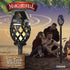 Margaritaville Tiki Torch Waterproof Bluetooth Speaker, Portable Party Speaker with Flickering LED Lights