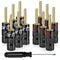 GearIT Banana Plugs for Speaker Wire, 6 Pairs, 12 Pieces, 24K Gold Plated Connectors for 12 AWG to 20 AWG