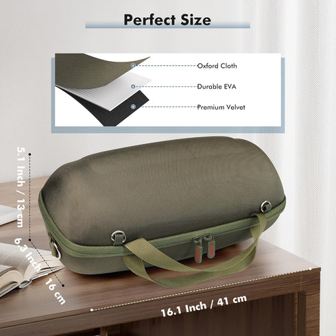 Hard Shell Case for JBL Xtreme 3/2/1 Portable Bluetooth Speaker, Waterproof Travel Carrying Case with Zipper Pocket for