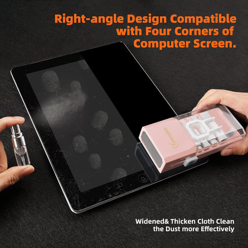 Laptop Screen Keyboard Cleaner Kit, Electronics Lens Cleaning Tool for MacBook, iPad, iPhone Pro, Compact Design