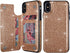 UEEBAI Case for iPhone X/XS - Premium Glitter PU Leather Wallet Cover with Card Slots, Rose Gold