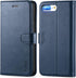 TUCCH Case Wallet for iPhone 8 Plus/7 Plus, PU Leather with 3 Credit Card Holder, 1 Money Slot, Kickstand Folio Flip