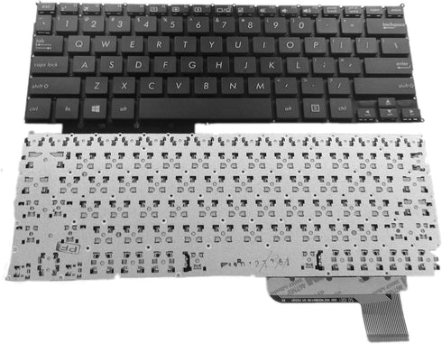 ASUS Compatible Laptop Replacement Keyboard Without Frame - US Layout Black for X200, X201E, X202E, Q200, Q200E, S200,