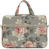 White Rose Pattern Water Resistant Laptop Shoulder Bag for 15-15.6 Inch Laptop, Messenger Case Sleeve