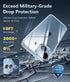FNTCASE Clear Slim Shockproof iPhone 15 Case: Tough 5G Protection, Anti-Yellowing, Scratch & Drop Proof, 6.1 inch.