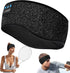 Bluetooth Headphones Headband, Reflective Black Wireless Over Ear for Night Cycling, Jogging, Hiking