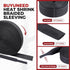 BuyUneed 2:1 (1/2" 30ft) Braided Sleeving Shrinkable Fabric Heat Shrink Tubing- Abrasion Protection Flexibility Wiring