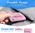 HZZADZXW 4-8 Inch Cell Phone Stand, Adjustable Angle and Height Cell Phone Holder for Desk, Foldable and Portable