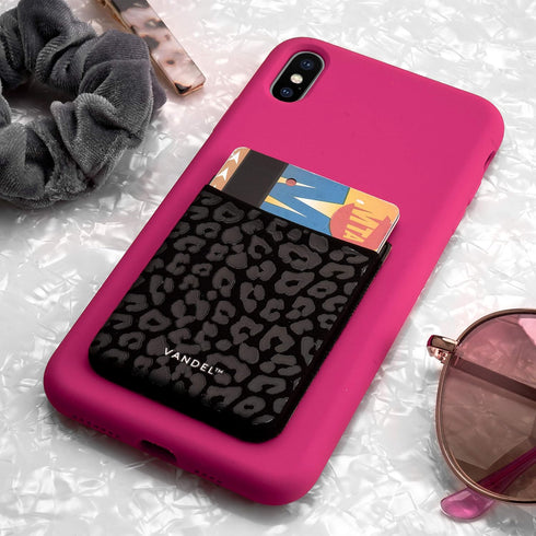VANDEL Pocket Stick-On Fabric Phone Wallet for Women, Cute Credit Card Holder for Phone