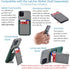Dockem Wallet Case for iPhone 11 Pro Max: Built-in Metal Plate for Magnetic Mounting & 2 Card Slots (Green & Grey)