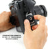 USA GEAR DualGRIP Professional Grip Camera Wrist Hand Strap, Neoprene Design, Compatible with DSLR, Mirrorless, Point &