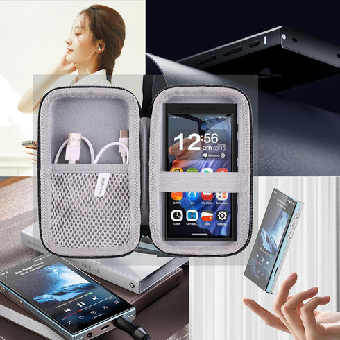JINMEI R4/R5 2/R6 gen3/ M21 /JM21 MP3 Hard EVA Carrying Storage Case Compatible with HiBy Gen FiiO Portable Music