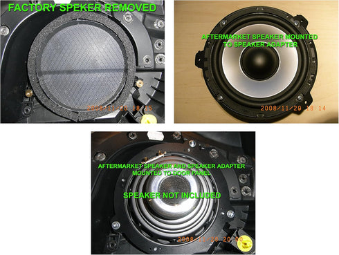 Front Speaker Adapter Spacer Rings SAK015_55 for 99-05 BMW E46 3 Series Coupe - 1 Pair