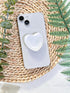 VJQ 3D Simple Heart Phone Grip Stand, Cute Solid Color Cell Phone Holder,Multi Functional Collapsible Phone Charms