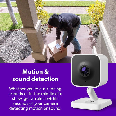Roku IP65 1080p Outdoor Camera - Home Security - Weather Resistant Wired Security Camera & Pet Monitor with HD Night