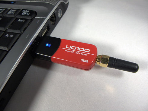 Sena USB Bluetooth Adapter, 300m Working Distance, UD100-G03, Exchangeable Antenna, Works with Microsoft Bluetooth