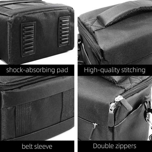 Compact Camera Bag Stylish, Shockproof, Versatile Shoulder Case for Men/Women DSLR, Mirrorless, and Digital Cameras