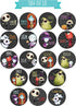 Silly Goose Gifts Little Nightmares Character Themed Baby Milestone Stickers, Set of 18 for First Year Photo Prop